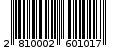 Γραμμωτός κωδικός 2810002601017