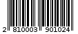 Γραμμωτός κωδικός 2810003901024