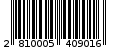 Γραμμωτός κωδικός 2810005409016