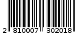 Γραμμωτός κωδικός 2810007302018