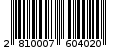 Γραμμωτός κωδικός 2810007604020