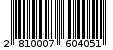 Γραμμωτός κωδικός 2810007604051