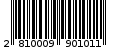 Γραμμωτός κωδικός 2810009901011