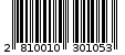 Γραμμωτός κωδικός 2810010301053