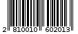Γραμμωτός κωδικός 2810010602013