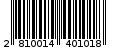 Γραμμωτός κωδικός 2810014401018