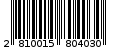 Γραμμωτός κωδικός 2810015804030