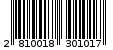 Γραμμωτός κωδικός 2810018301017