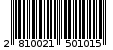 Γραμμωτός κωδικός 2810021501015