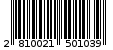 Γραμμωτός κωδικός 2810021501039
