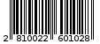 Γραμμωτός κωδικός 2810022601028