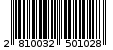 Γραμμωτός κωδικός 2810032501028