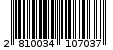 Γραμμωτός κωδικός 2810034107037