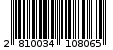 Γραμμωτός κωδικός 2810034108065