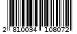 Γραμμωτός κωδικός 2810034108072