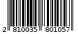 Γραμμωτός κωδικός 2810035801057