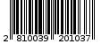 Γραμμωτός κωδικός 2810039201037