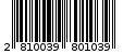 Γραμμωτός κωδικός 2810039801039