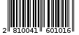 Γραμμωτός κωδικός 2810041601016