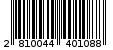 Γραμμωτός κωδικός 2810044401088