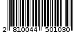 Γραμμωτός κωδικός 2810044501030