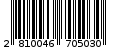 Γραμμωτός κωδικός 2810046705030