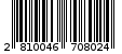 Γραμμωτός κωδικός 2810046708024