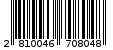 Γραμμωτός κωδικός 2810046708048