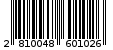 Γραμμωτός κωδικός 2810048601026