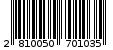 Γραμμωτός κωδικός 2810050701035