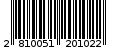 Γραμμωτός κωδικός 2810051201022