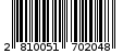 Γραμμωτός κωδικός 2810051702048