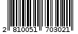 Γραμμωτός κωδικός 2810051703021