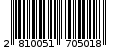 Γραμμωτός κωδικός 2810051705018