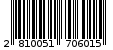 Γραμμωτός κωδικός 2810051706015