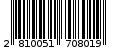 Γραμμωτός κωδικός 2810051708019