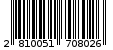 Γραμμωτός κωδικός 2810051708026