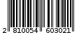 Γραμμωτός κωδικός 2810054603021