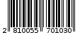 Γραμμωτός κωδικός 2810055701030
