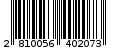 Γραμμωτός κωδικός 2810056402073