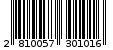 Γραμμωτός κωδικός 2810057301016