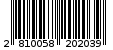 Γραμμωτός κωδικός 2810058202039