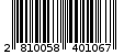Γραμμωτός κωδικός 2810058401067