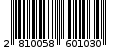 Γραμμωτός κωδικός 2810058601030