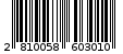 Γραμμωτός κωδικός 2810058603010