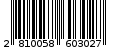 Γραμμωτός κωδικός 2810058603027