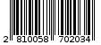 Γραμμωτός κωδικός 2810058702034