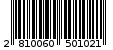 Γραμμωτός κωδικός 2810060501021