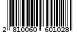 Γραμμωτός κωδικός 2810060601028
