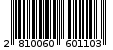 Γραμμωτός κωδικός 2810060601103